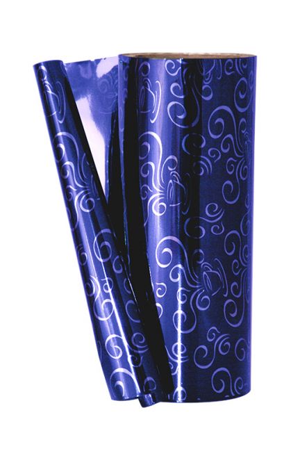 9.5" x 3280Ft (240) Metallized Film - Aroma Blue