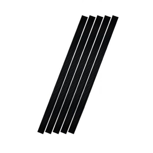 Peel & Stick Tin Tie 5.5" - Opaque Black