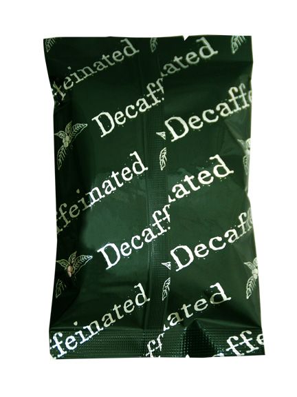 2oz Metallized Flat Pouches - Decaf Green