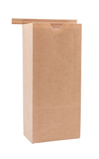 8oz Tin Tie Natural Kraft Paper Bags With Poly Liner