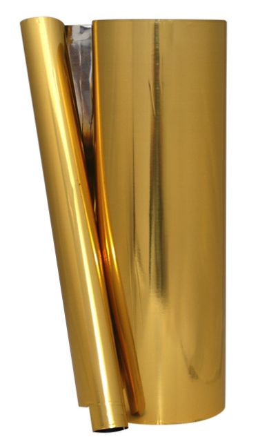 11.875" x 3280Ft (300) Metallized Film - Gold